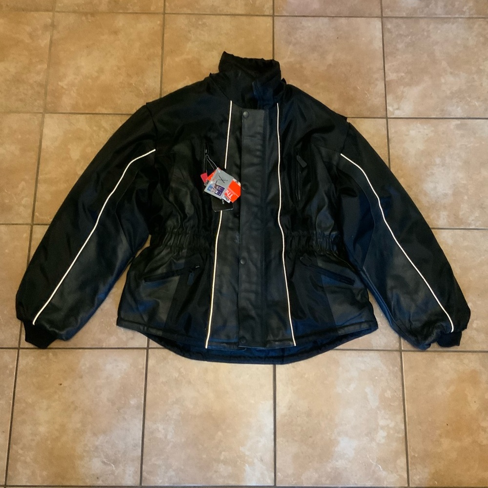NEW Scotchlite 3M Thinsulate Leather Jacket 5X